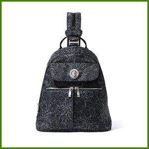 Nylon Convertible Backpack Sling Crossbody with RFID Tablet Sleeve